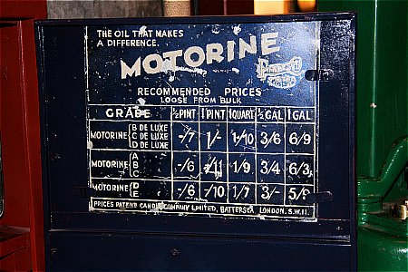 MOTORINE PRICES - click to enlarge